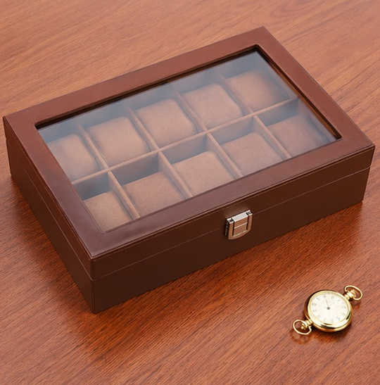 ChronoVault | Organizador Premium para 10 Relojes de Lujo